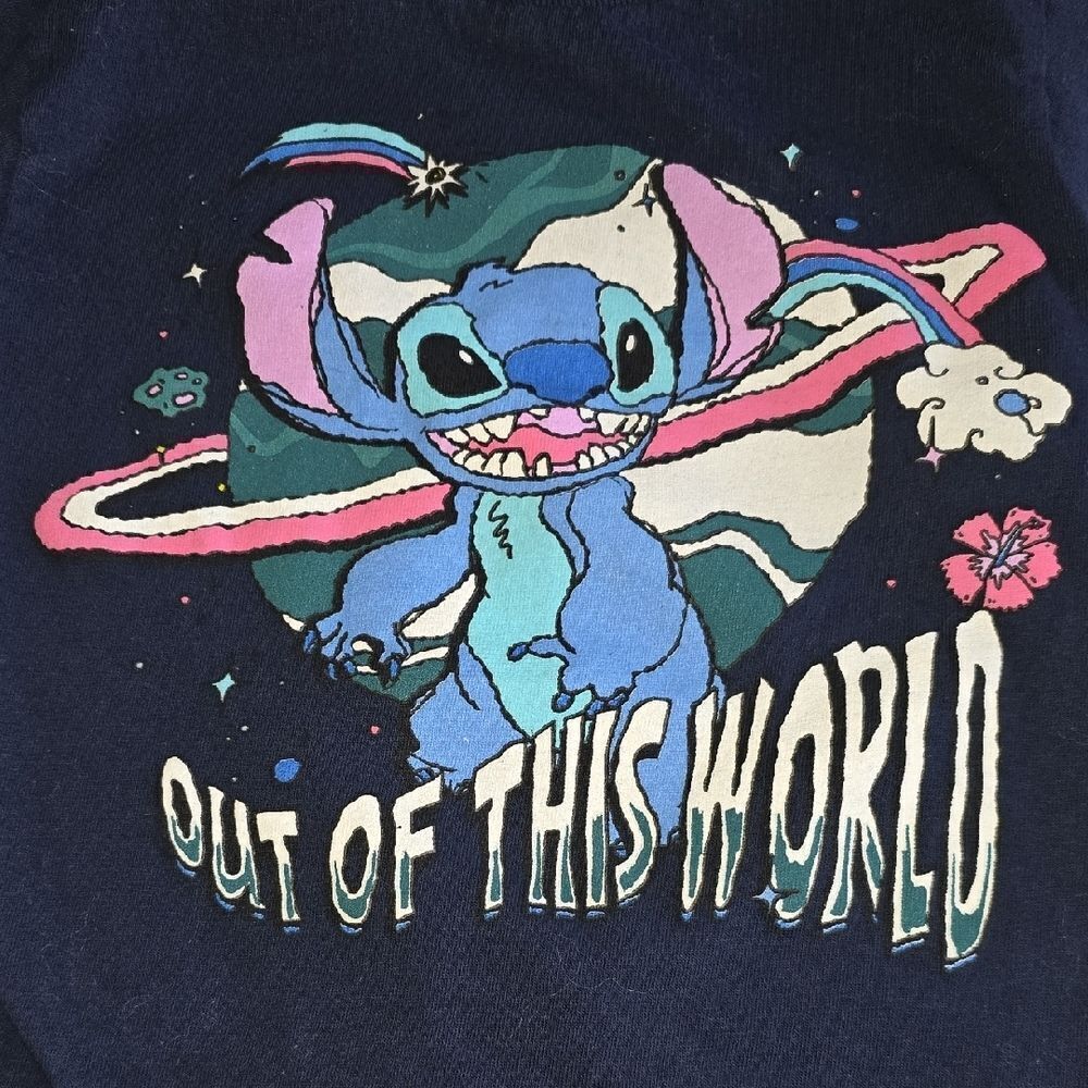 Kids Navy Blue Graphic T-Shirt - Picture 3 of 4